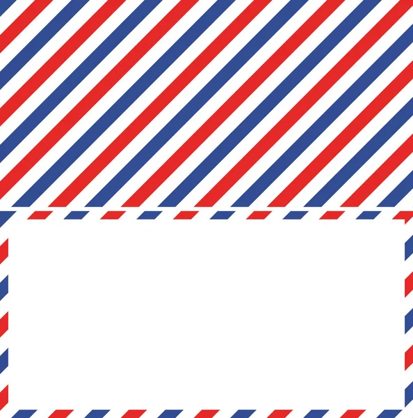 Air mail background and frame of the envelope of a letter — Stock Vector