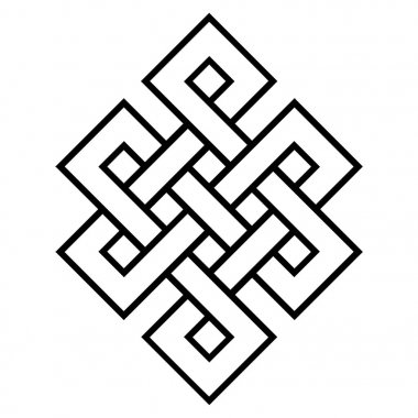 Budizm sonsuz düğüm kültürel sembolü