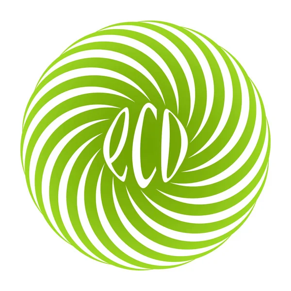 Logo pro obchod přírodních ekologických potravin — Stockový vektor