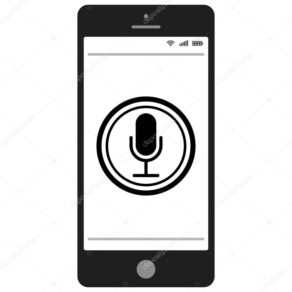 Mobile phone smartphone with voice control and search