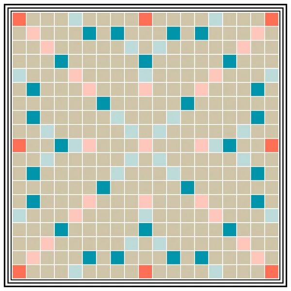 Jogo de tabuleiro erudição, qualificações educacionais, Tabuleiro maior Scrabble, jogo vetorial com seus amigos ou noite de jogo de família, para fazer palavras de letras — Vetor de Stock