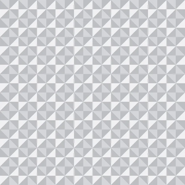 Patrón de textura blanca 3D de triángulos y cuadrados, vector, textura blanca sin costuras — Vector de stock