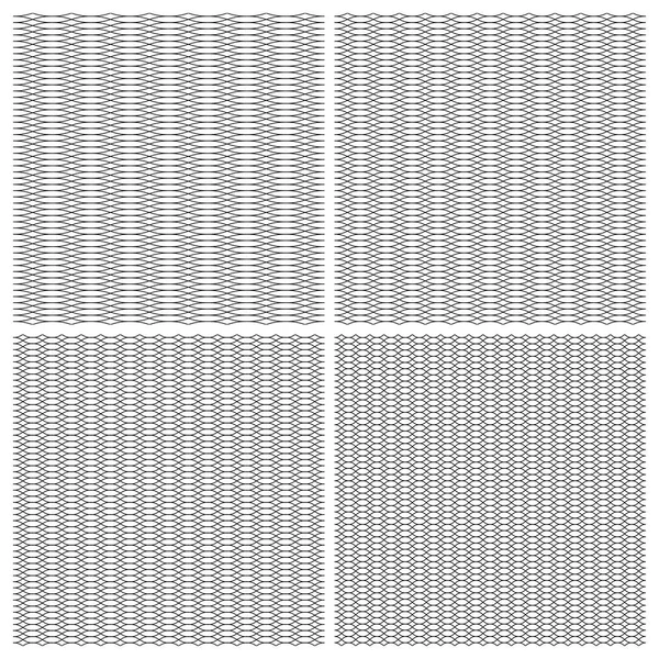 Setzen nahtlose Muster Guilloché-Ornament in Form eines dichten Gitters aus geschwungenen Linien, miteinander verflochten, der Vektor für den Schutz vor Fälschung wertvolle Dokumente — Stockvektor