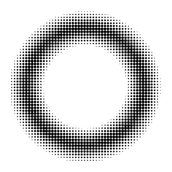 Cirkel donut halvton effekt, vektor cirkel donut serietidning manga anime halvton — Stock vektor