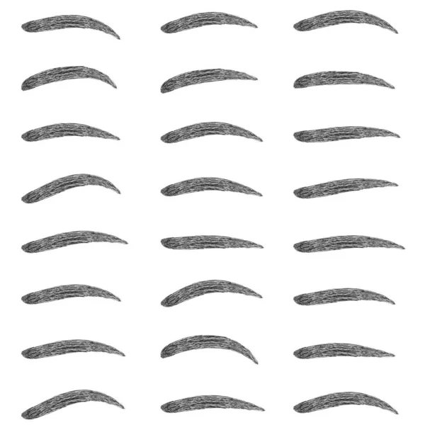 Set forma ceja diseño vector conjunto de formas de cejas para maquillaje Studio, corrección de forma — Archivo Imágenes Vectoriales