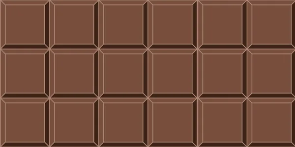 Fondo inconsútil chocolate oscuro baldosas vector inconsútil deliciosa boca riego chocolate negro barra de fondo — Vector de stock