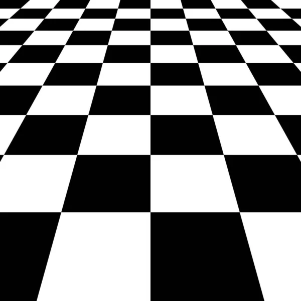 Black white squares checkered Board background, vector chessboard  perspective - Stock Image - Everypixel