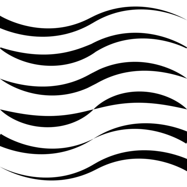 Set courbé bande de ligne calligraphique, ruban de boucle vectorielle comme élément de route calligraphie gracieusement courbé ruban de ligne — Image vectorielle