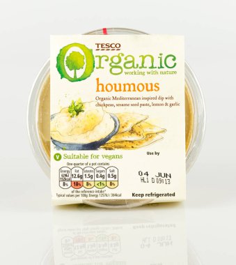 Vegan Tesco organik houmus. Mediterranean DIP ilham.