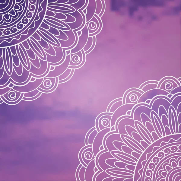 紫のレトロなパターン — ストックベクタ