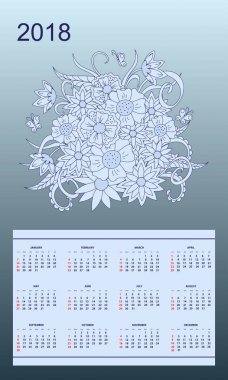 çiçek buketi takvim yılı 2018 