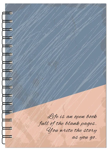 Design de capa retro do notebook — Vetor de Stock