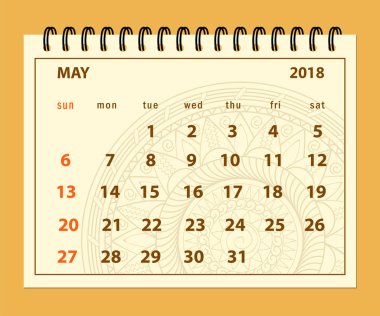 kahverengi sayfa 2018 mandala arka plan üzerinde olabilir