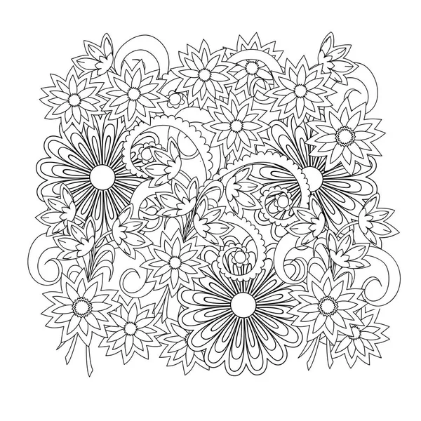 Composición floral boho — Vector de stock