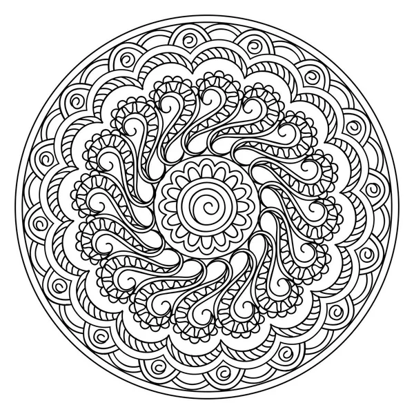Mandala dans le style yoga — Image vectorielle