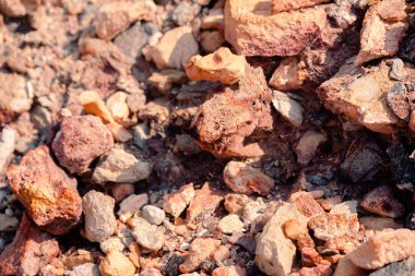 Paliochory plajındaki Milos adasındaki manzara kaya dokusu