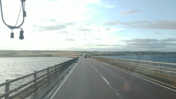 Invergordon Scotland October 2019 Casual View Road Traffic Scotland — 비디오