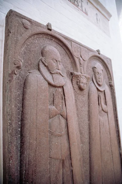 Interior and exterior decoration of Aarhus Cathedral in Denmark — Stock Photo, Image