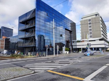 Aarhus, Danimarka binalara ve sokak yaşamına sıradan bir bakış açısı