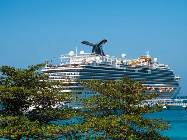 Jamaica Caribisch Gebied Februari 2020 Blik Het Cruiseschip Haven — Stockfoto