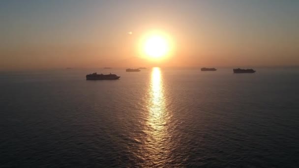 Bimini Bahamas Mars 2020 Kryssningsfartyg Karantän Vid Havet Vid Soligt — Stockvideo