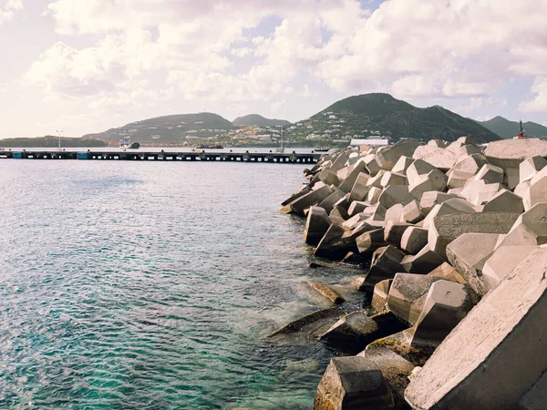 Blick Auf Die Backbordseite Der Insel Saint Martin — Stockfoto
