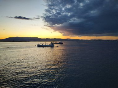 Fırtınadan önce yolcu gemisinden Cebelitarık 'a bak...