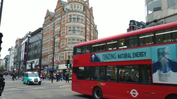 Londyn Wielka Brytania Listopada 2020 Widok Ulicę Londynu Architekturę Pobliżu — Wideo stockowe