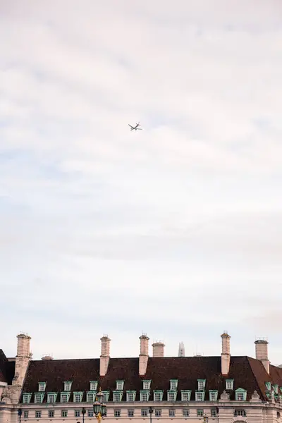 Ver London Eye Rueda Del Milenio Desde Distancia — Foto de Stock