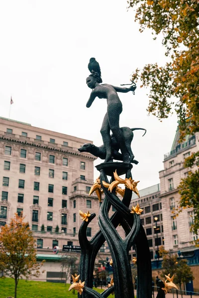 Londres Reino Unido Novembro 2019 Uma Estátua Bronze Robert Clive — Fotografia de Stock