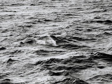 Atlantik Okyanusu 'nun ortasındaki dalgalara bakın.