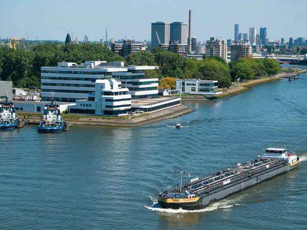 Rotterdam Hollanda Mayıs 2020 Yolcu Gemisinin Kargo Limanı Altyapısı — Stok fotoğraf