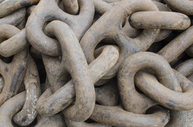 Yakın çekim Kazıklı çapa Zinciri