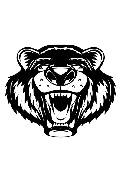 Medvěd grizzly Logo — Stock fotografie
