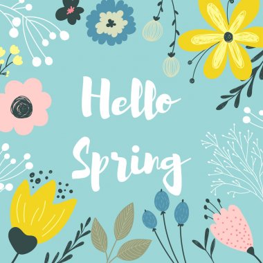 Vektör bahar kenarlık.