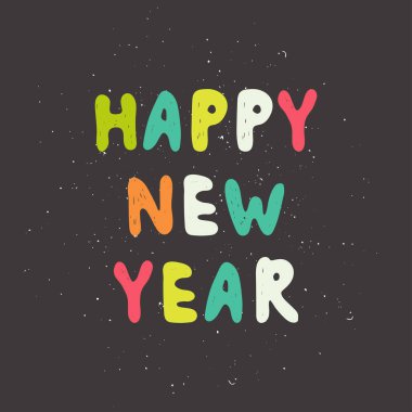 Noel ve yeni yıl ifade.