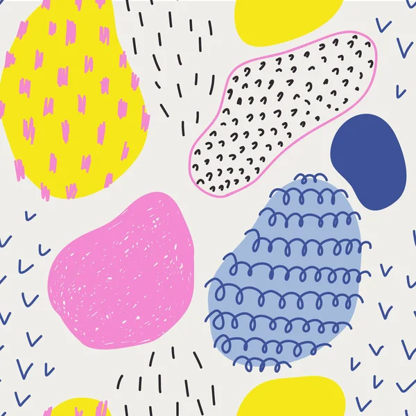 Fond abstrait de coup de pinceau, motif coloré . — Image vectorielle
