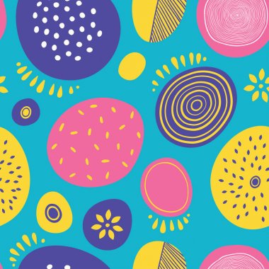 Daireler ile sorunsuz soyut vektör desen. Kartlar, Davetiyeler, albümleri, arka planlar ve scrapbooks için.