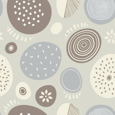 Daireler ile sorunsuz soyut vektör desen. Kartlar, Davetiyeler, albümleri, arka planlar ve scrapbooks için.
