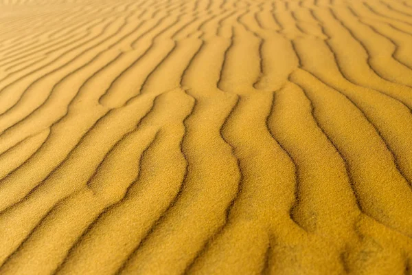 Yellow sandy wavy dunes texture — Stock Photo, Image