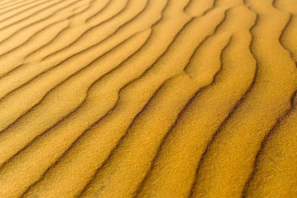Yellow sandy wavy dunes texture — Stock Photo, Image