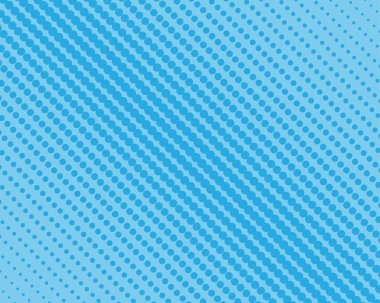 Yarı ton noktaları mavi zemin üzerine. Vektör çizim