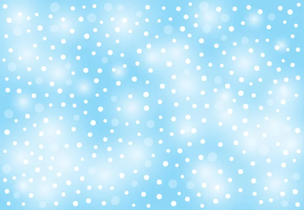 Зимовий фон з падаючим снігом на синьому фоні. Векторні ілюстрації . — стоковий вектор