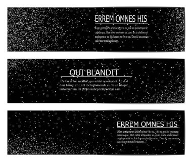 Yatay siyah ve beyaz afiş ayarla, tebrik kartı tasarımı.