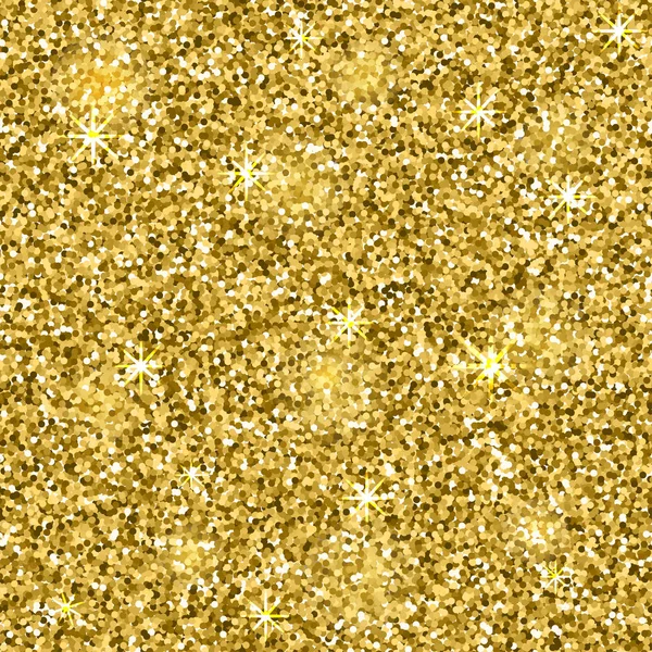 Arany csillogó textúra. Díszítőelemet. Vektoros illusztráció — Stock Vector