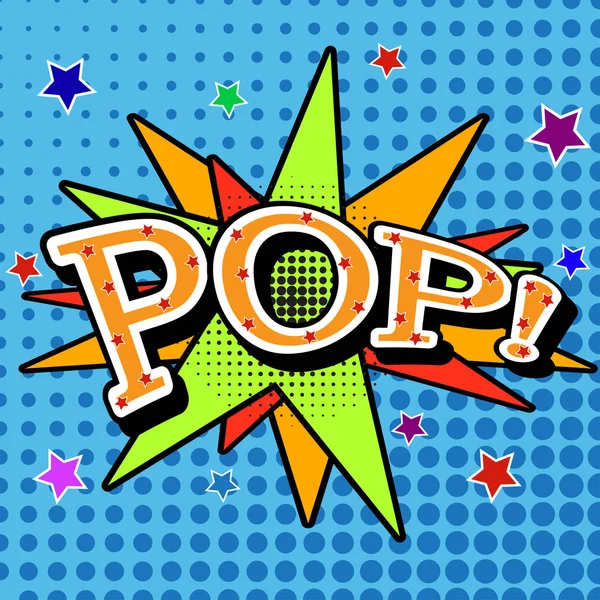 Pop art stripverhaal bubbels ontwerp, vector illustratie — Stockvector