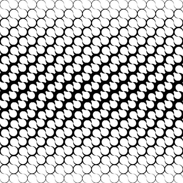 Diseño gráfico en blanco y negro geométrico abstracto estampado de triángulo de medio tono — Vector de stock