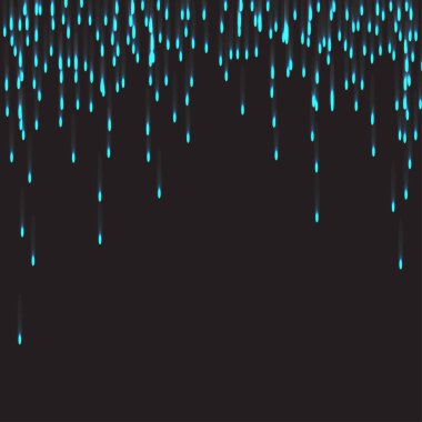 Neon havai fişek elemanları, güzel mavi festival ve kutlama, vektör çizim için