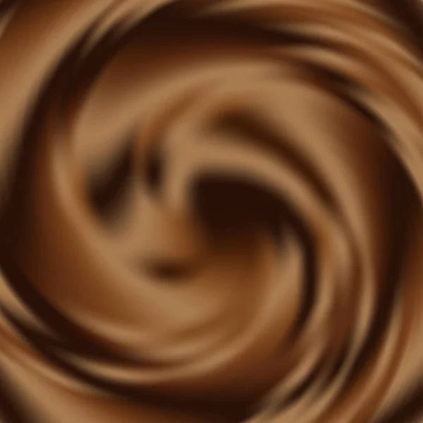 Chocolate líquido redemoinho fundo, fundo vetor abstrato —  Vetores de Stock