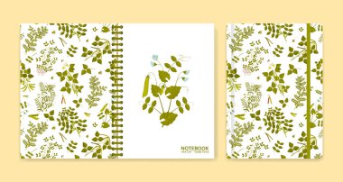 Dizüstü bilgisayarlar veya baklagil bitkileri ile scrapbooks için kapak tasarımı